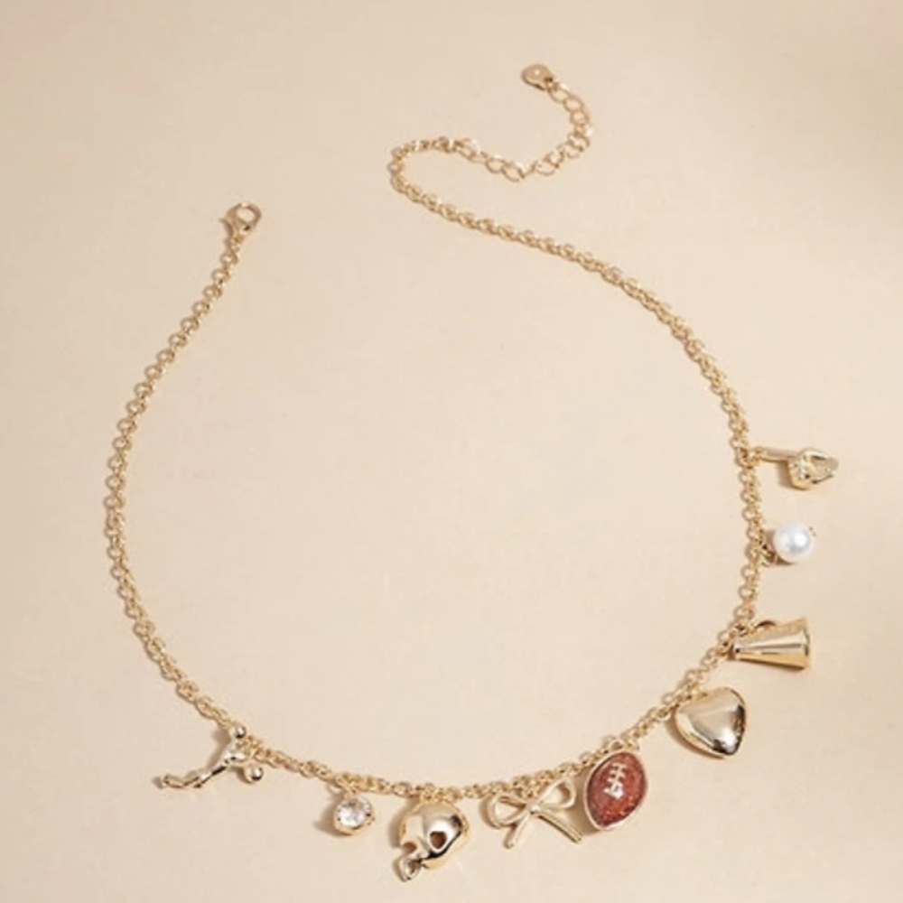 Francescas Gold Charm Necklace